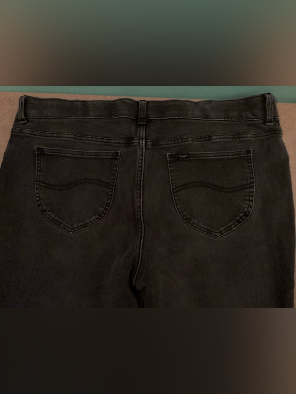 Lee Slim Fit Mid Rise Straight Leg Jeans Size 20W - Picture 8 of 14